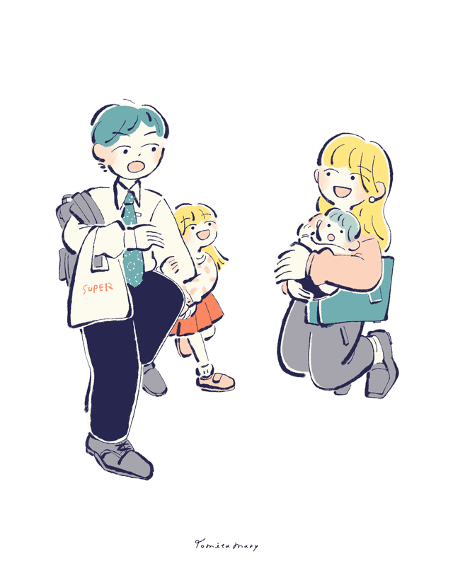 「マイナビ子育て」特集イラスト