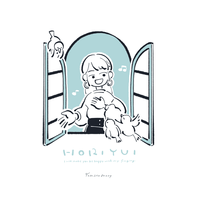 「堀優衣×ヴィレッジヴァンガード」グッズイラスト